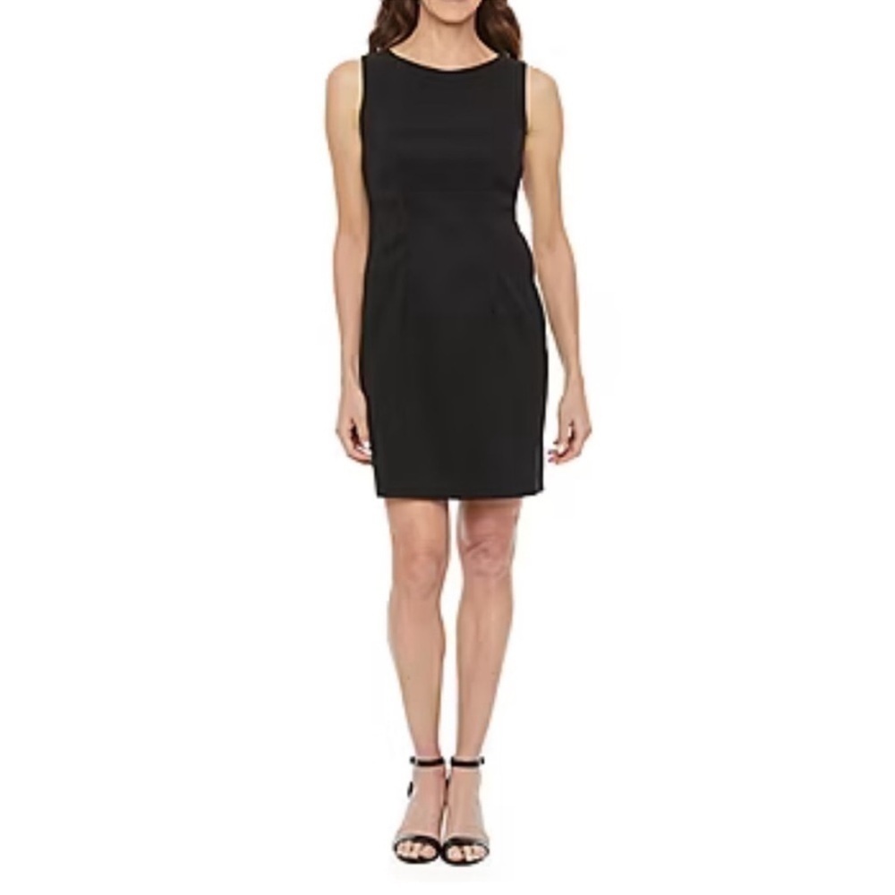 Alyx Sleeveless Black Sheath Dress | 12